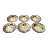 Set of 6 ceramic dinner plates, Spain, 1960s, CH Hispania