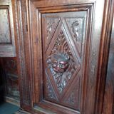 Buffet double-corp style Louis XIII 18eme siècle chène massif