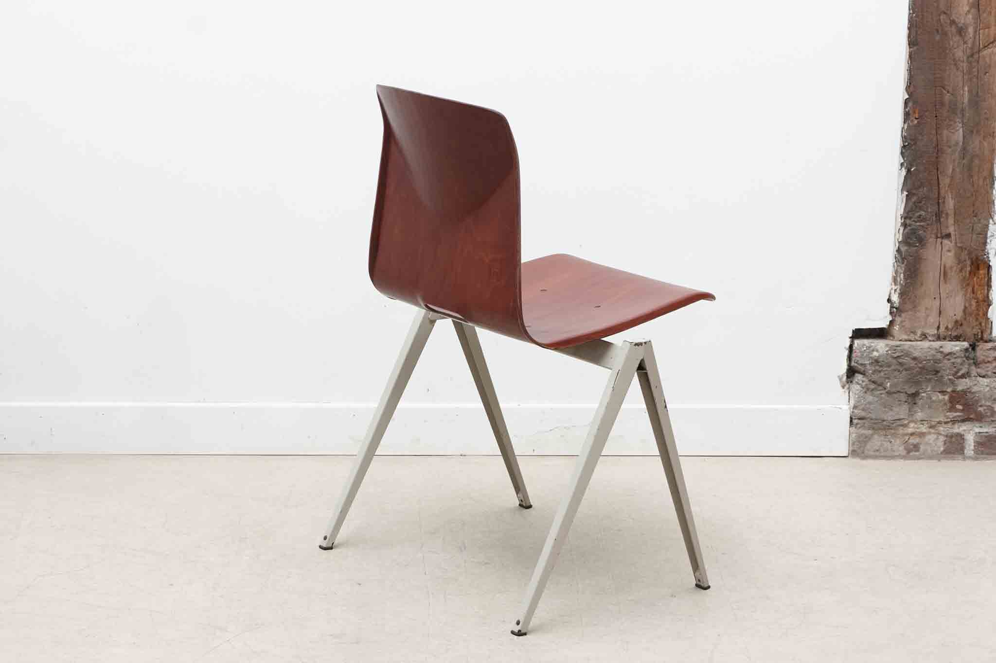 Galvanitas S22 mahogany and white chair