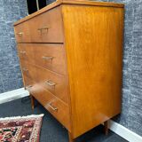 Vintage chest of drawers with spindle legs