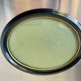 Oval  bakelite black frame  29 cm x 23 cm