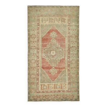 Turkish Vintage Anatolian Rug 106 cm x 193 cm