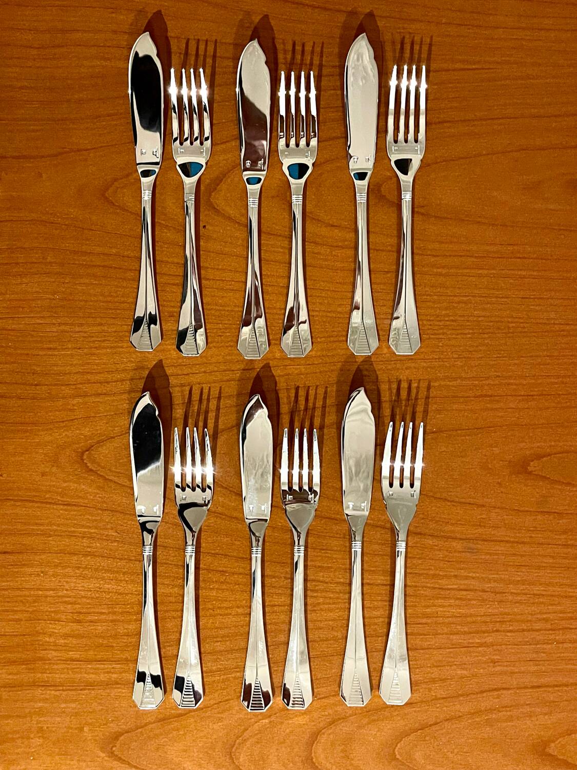 Christofle Atlantide, fish cutlery, 12 pieces, very good condition