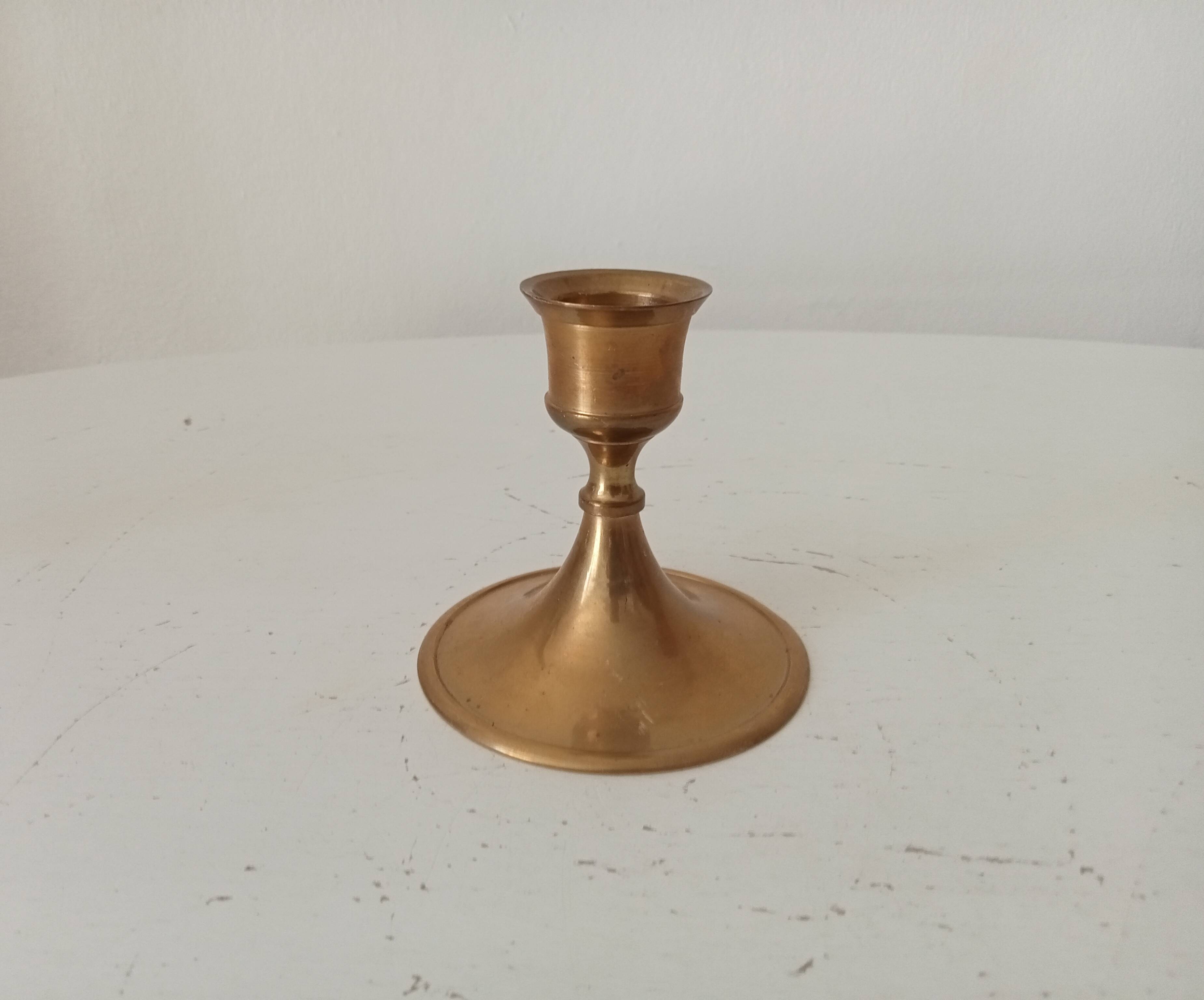 Vintage brass candle holder