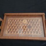 Marquetry serving tray.
