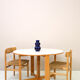 White round table with wings