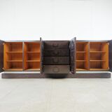 Graphical brutalist credenza, 1970s
