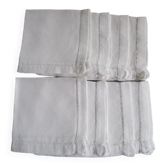 8 serviettes a thé anciennes broderie de jours