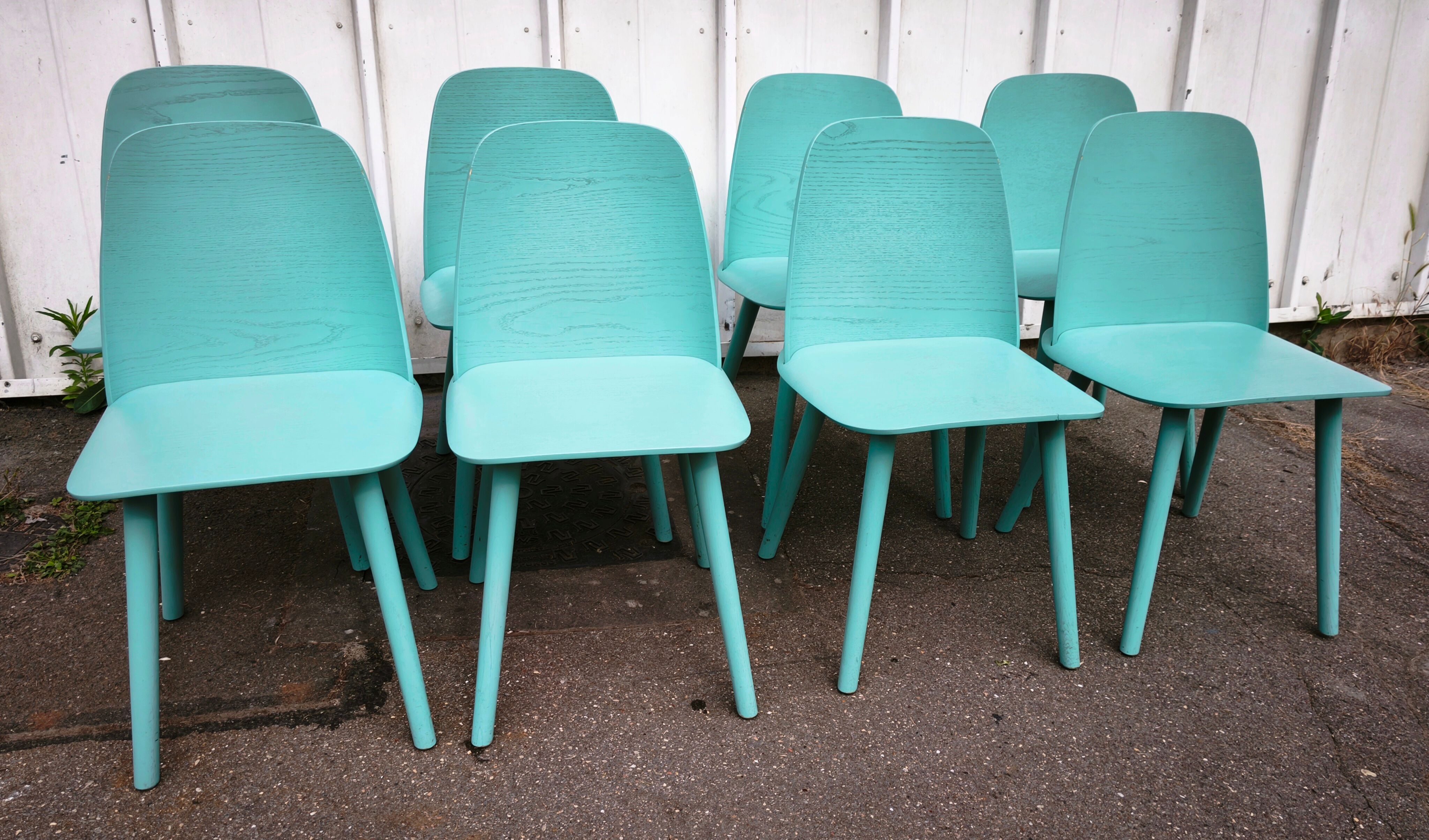 Suite de 8 chaises Nerd Chair, Muuto
