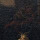 Oil on canvas 18th century scene of animals and shepherd gilded frame