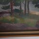 Original Mid Century Swedish Oil on Panel – “Trees, Landscape Motif” b