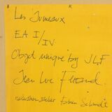 “The Twins”, bas-relief framed in oak wood and patinated copper.