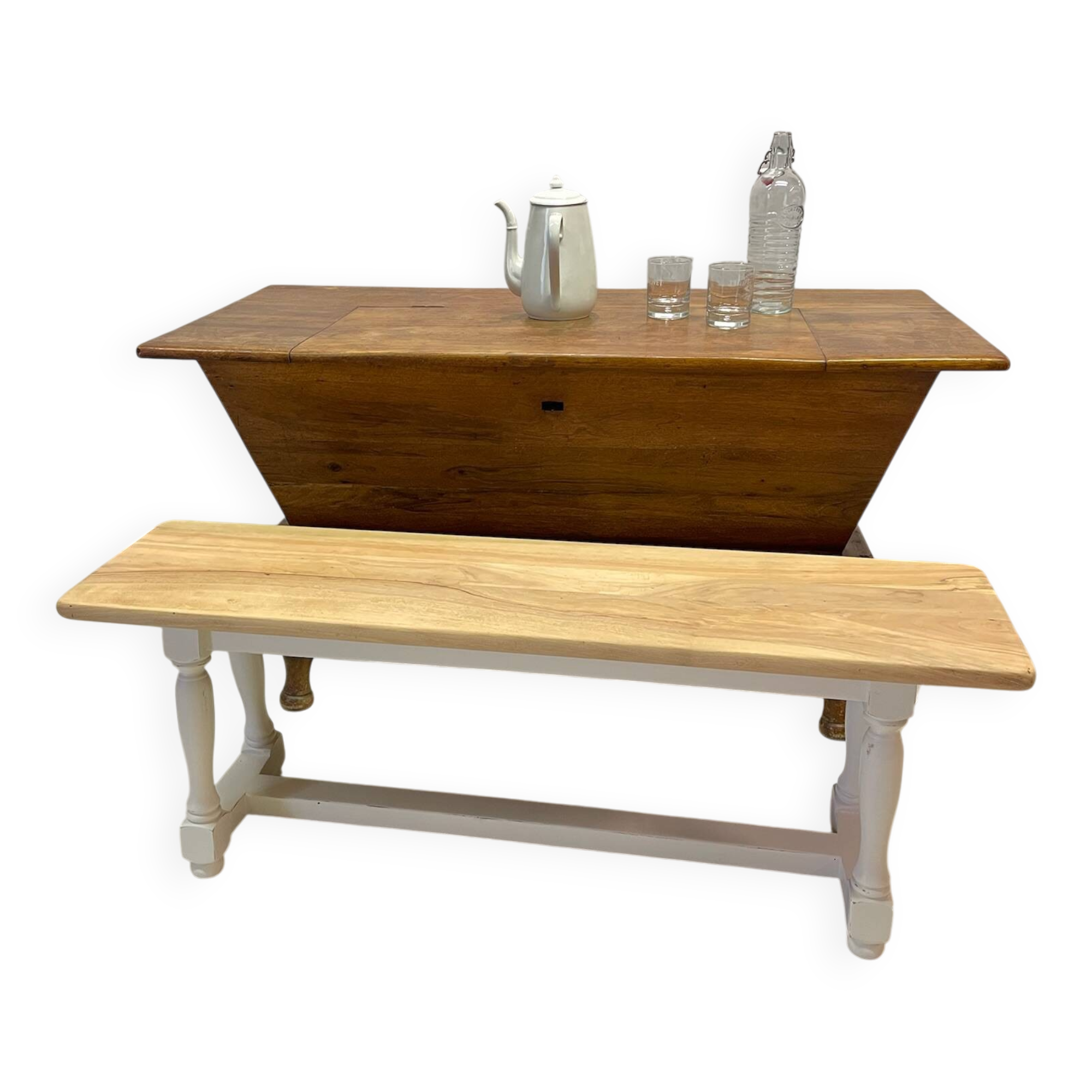 Old Bench(es) - Restored solid walnut, a return to the essentials!