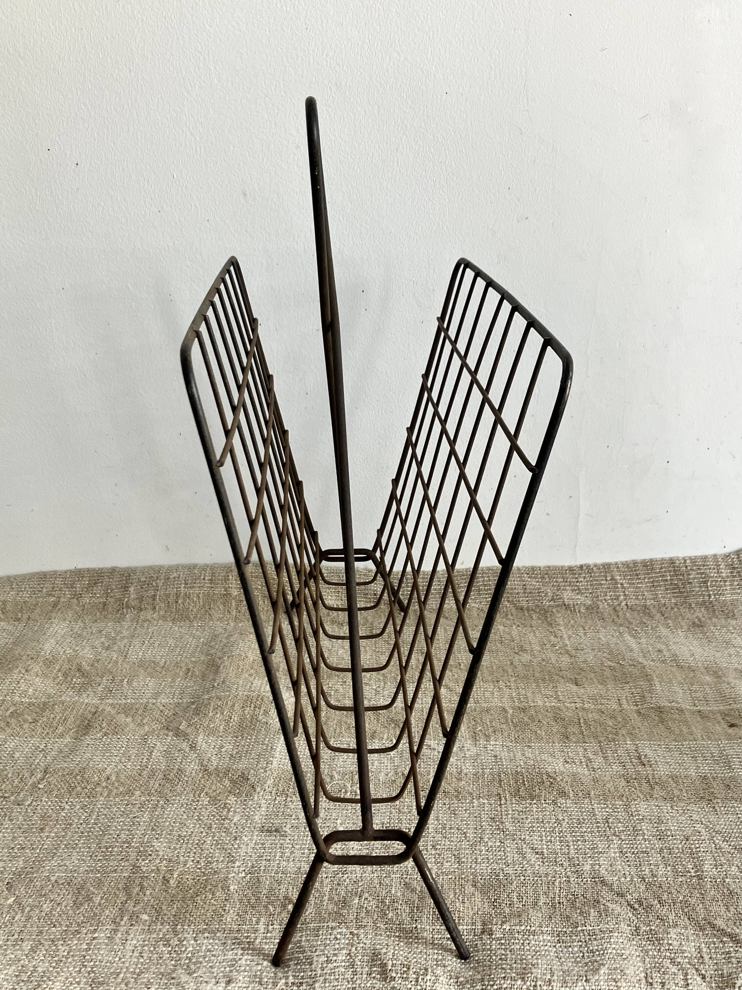 60s Wire Magazine Rack