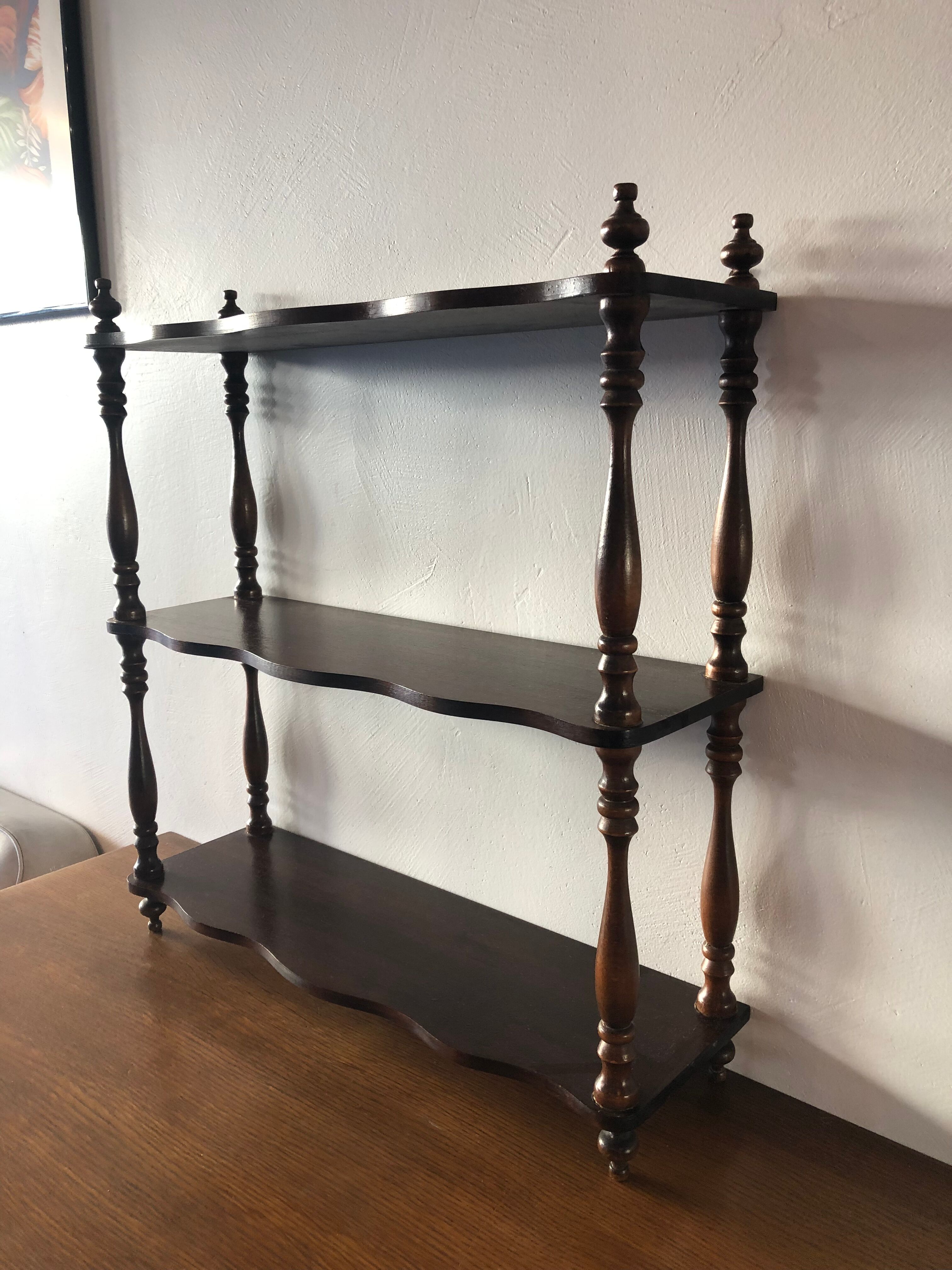 Old wooden shelf