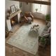 One of a kind Vintage Beige Large Area Rug. Handmade Turkish Carpet