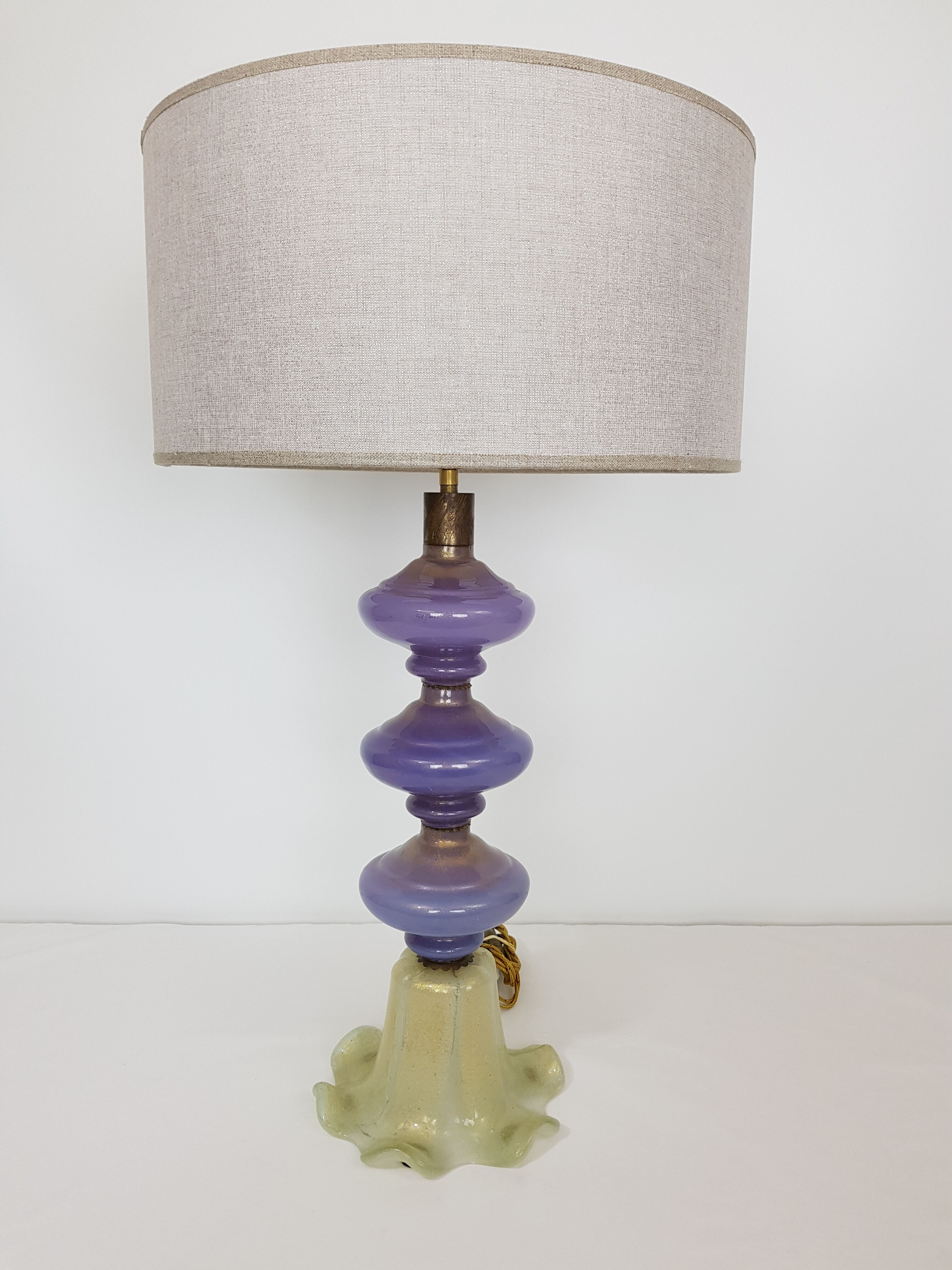 Murano glass lamp by Seguso 1970