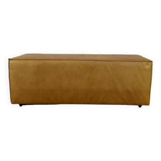 Banquette en cuir vintage année 1970