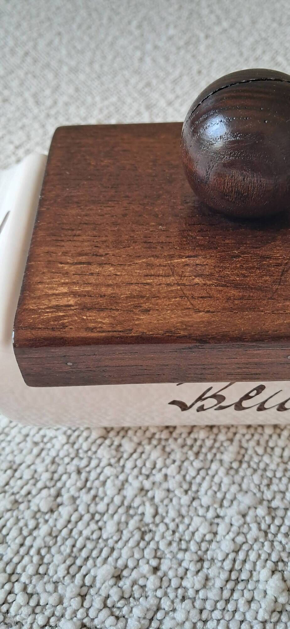 Vintage butter dish from the 1980s.