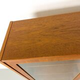 Danish Teak Cabinet with Glass Doors by Carlo Jensen for Hundevad & Co, 1960s