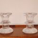 Bougeoirs vintage scandinave en verre