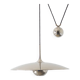Silver Model Onos 55 Counterbalance Pendant Lamp by Florian Schulz