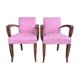 Pair of Art Deco bridge armchairs