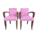 Pair of Art Deco bridge armchairs