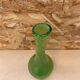 Vase soliflore style biot blown glass bubbled green vintage