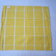 Yellow and white plaid cotton napkins
