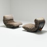 Vintage Marsala set in 'Liberty' fabric by Michel Ducaroy for Ligne Roset.