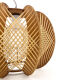 Scandinavian suspension of the 60s in raffia and wood