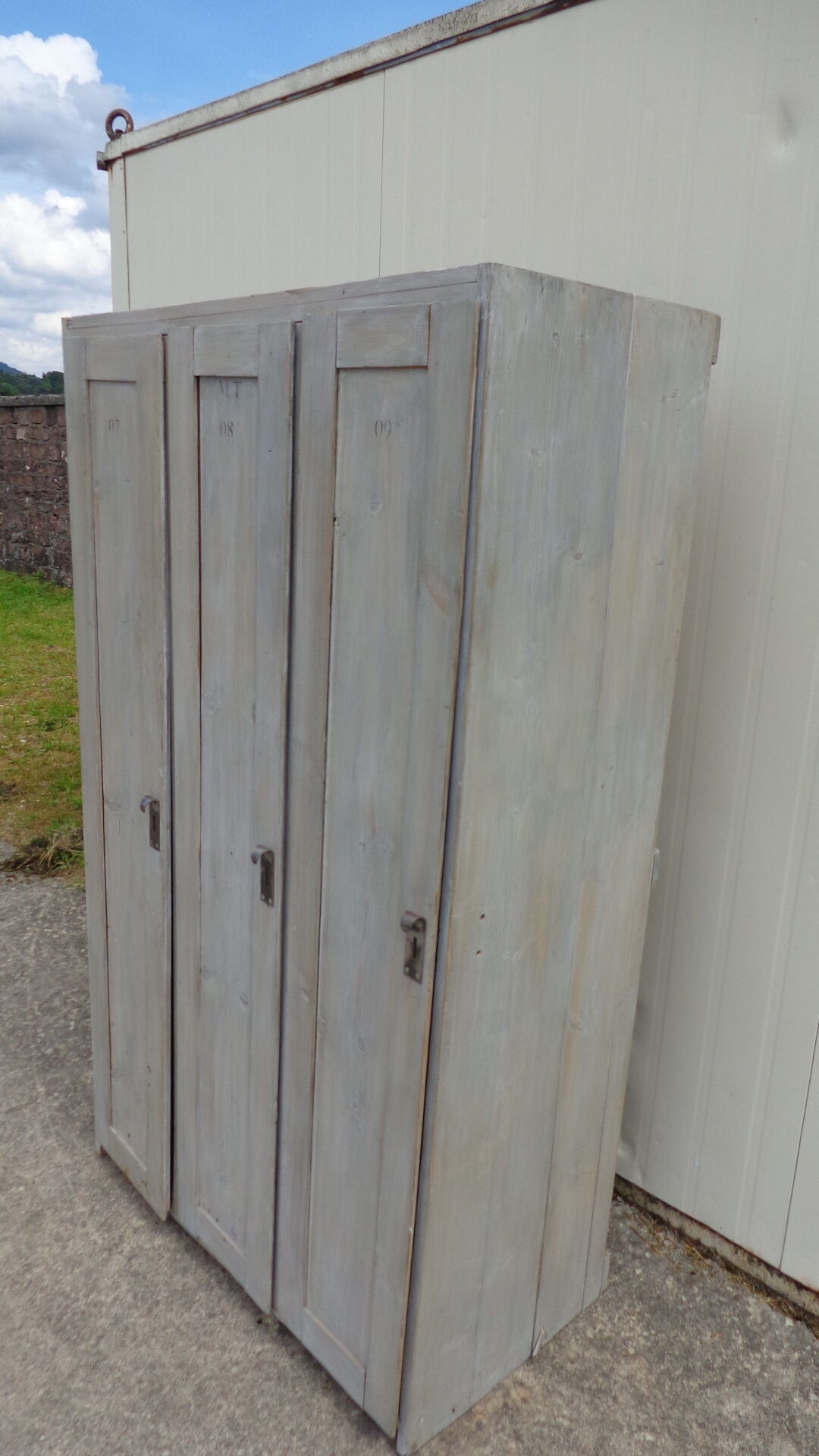 Factory locker room Cabinet wood