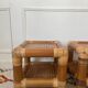 Pair of 70s bamboo bedside tables