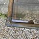 Rattan coffee table and vintage glass