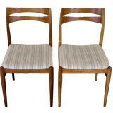 2x 60s 70s dining chair dining chair mid century Danish modern design