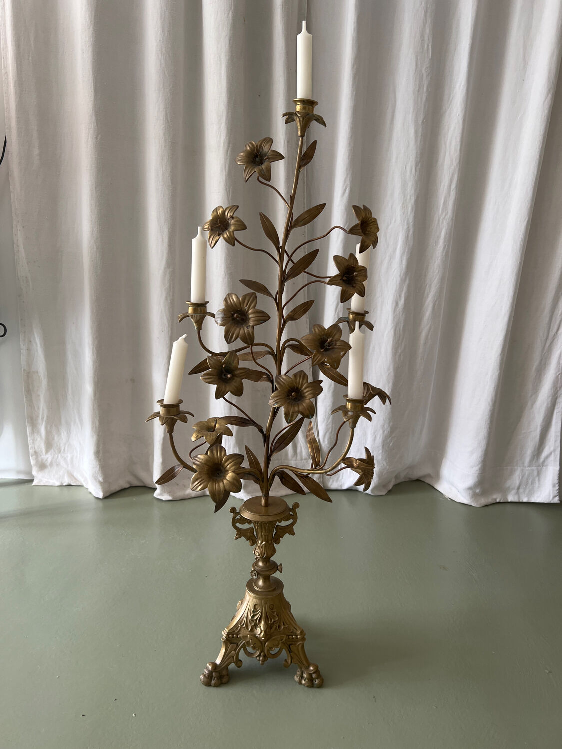 Vintage brass chandelier