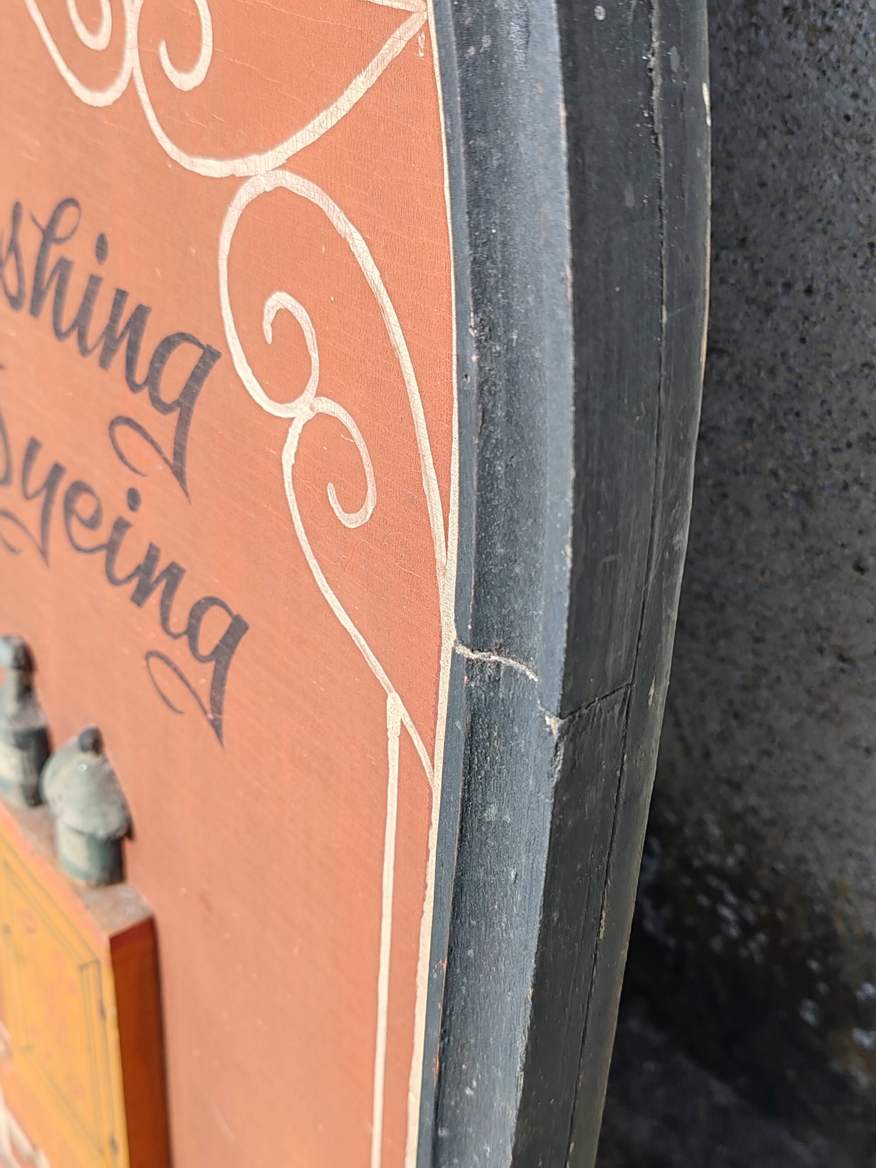 Hairdresser wooden sign