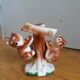 Zoomorphic salt and pepper shaker bears in slip
