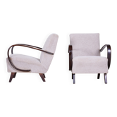 Czech Art Deco Model C Armchairs by J. Halabala for Up Závody, 1930s, Set of 2