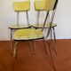 Chaises formica jaune