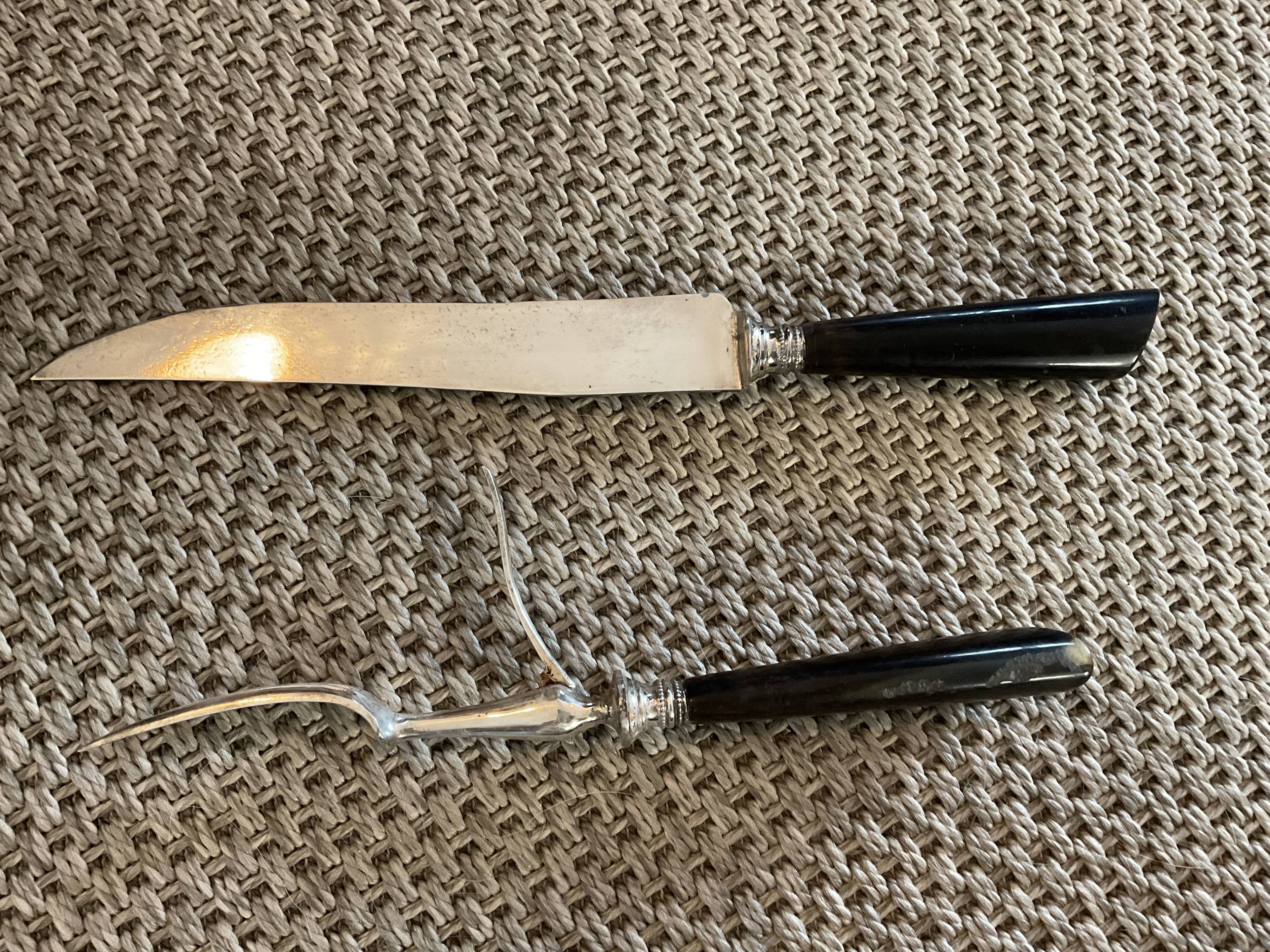 Service cutlery.silver metal