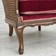 1950s, Danish armchair, furniture velour, ash wood,, mesh.