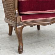 1950s, Danish armchair, furniture velour, ash wood,, mesh.