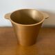 Vintage Champagne Ice Bucket Old Golden Aluminium Cast France #D43