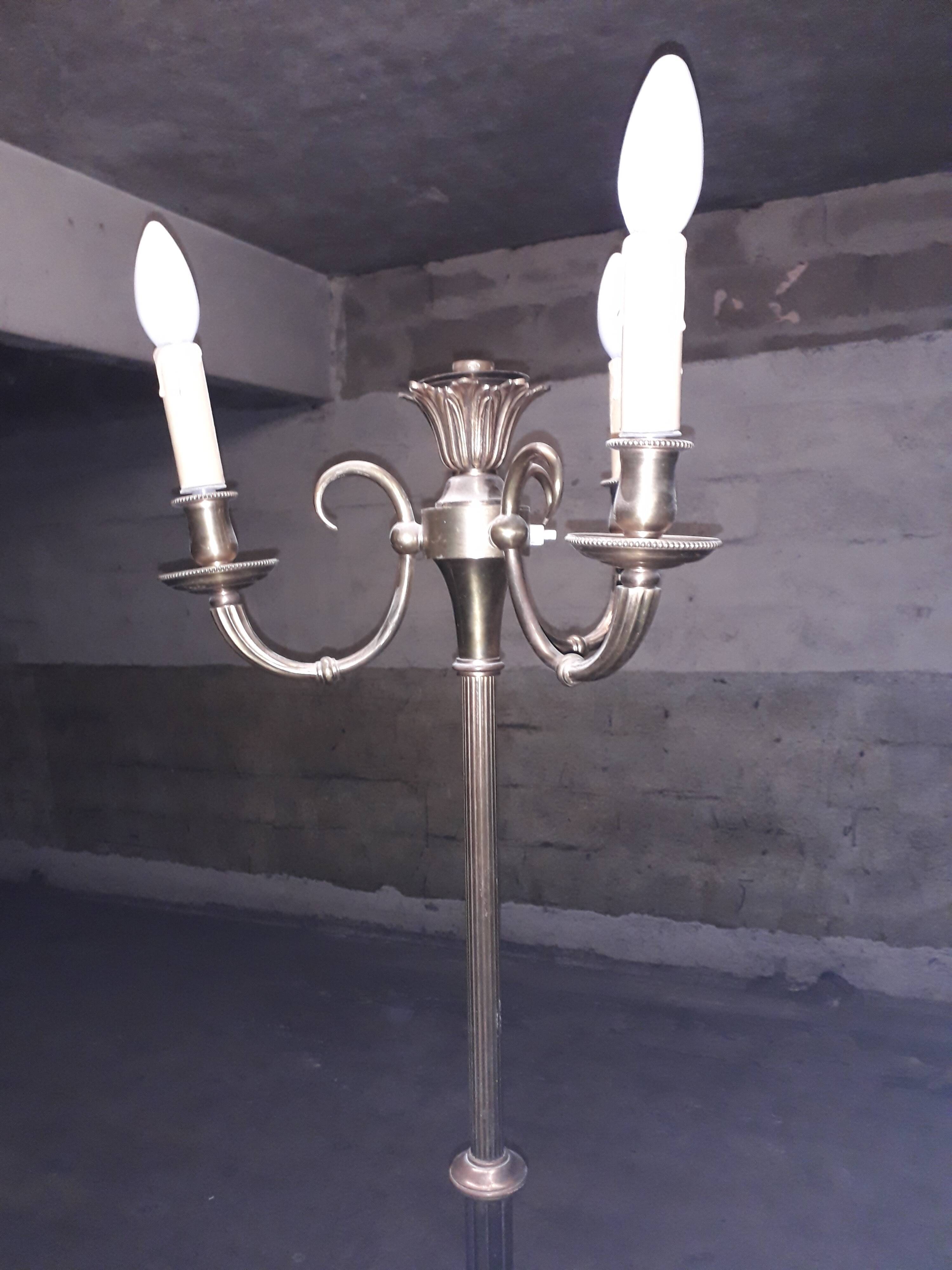 Floor lamp bronze gilded Louis XVI style
