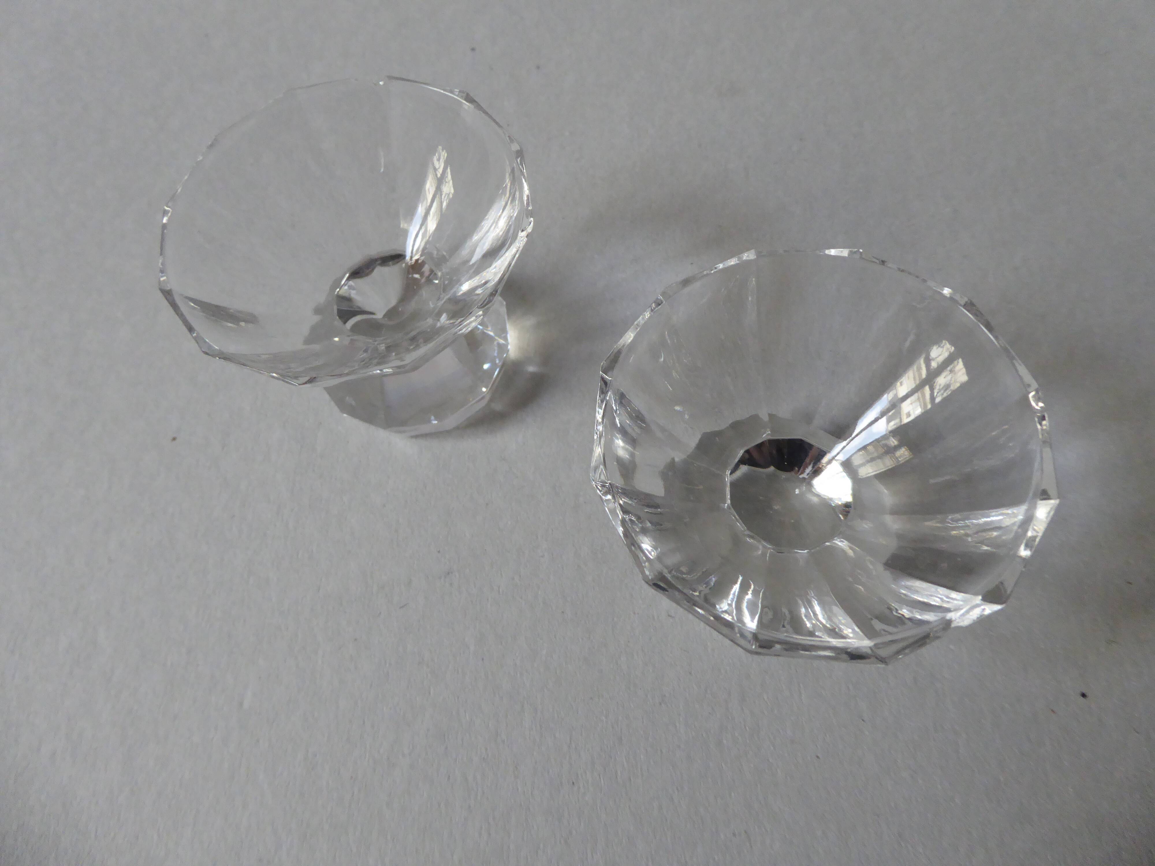 Two crystal candlesticks