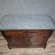 writing desk forming a secretary with a drop-down flap, in mahogany and veneer