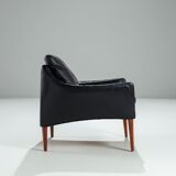 Lounge chair model 800 in leather by Hans Olsen CS Mobler Denmark 1958
