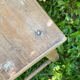 Solid oak workshop stool